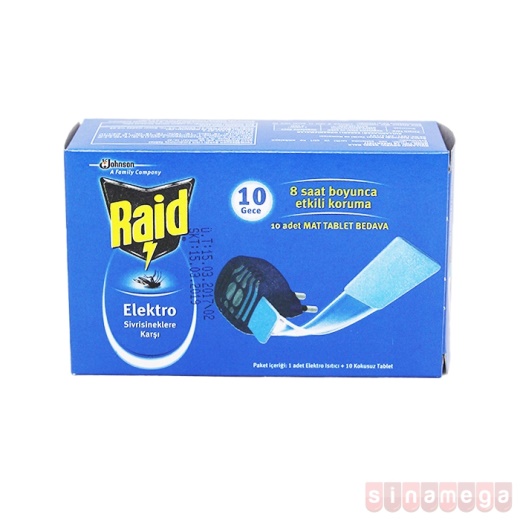 RAİD ELEKTRO ISITICI MAKİNE +10 TABLET *12